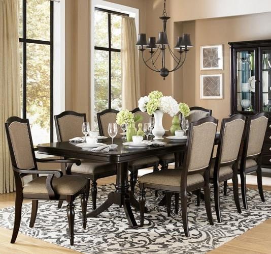 piece dining table chair set 9 room with buffet square sets piece dining table chair set 9 room with buffet square sets